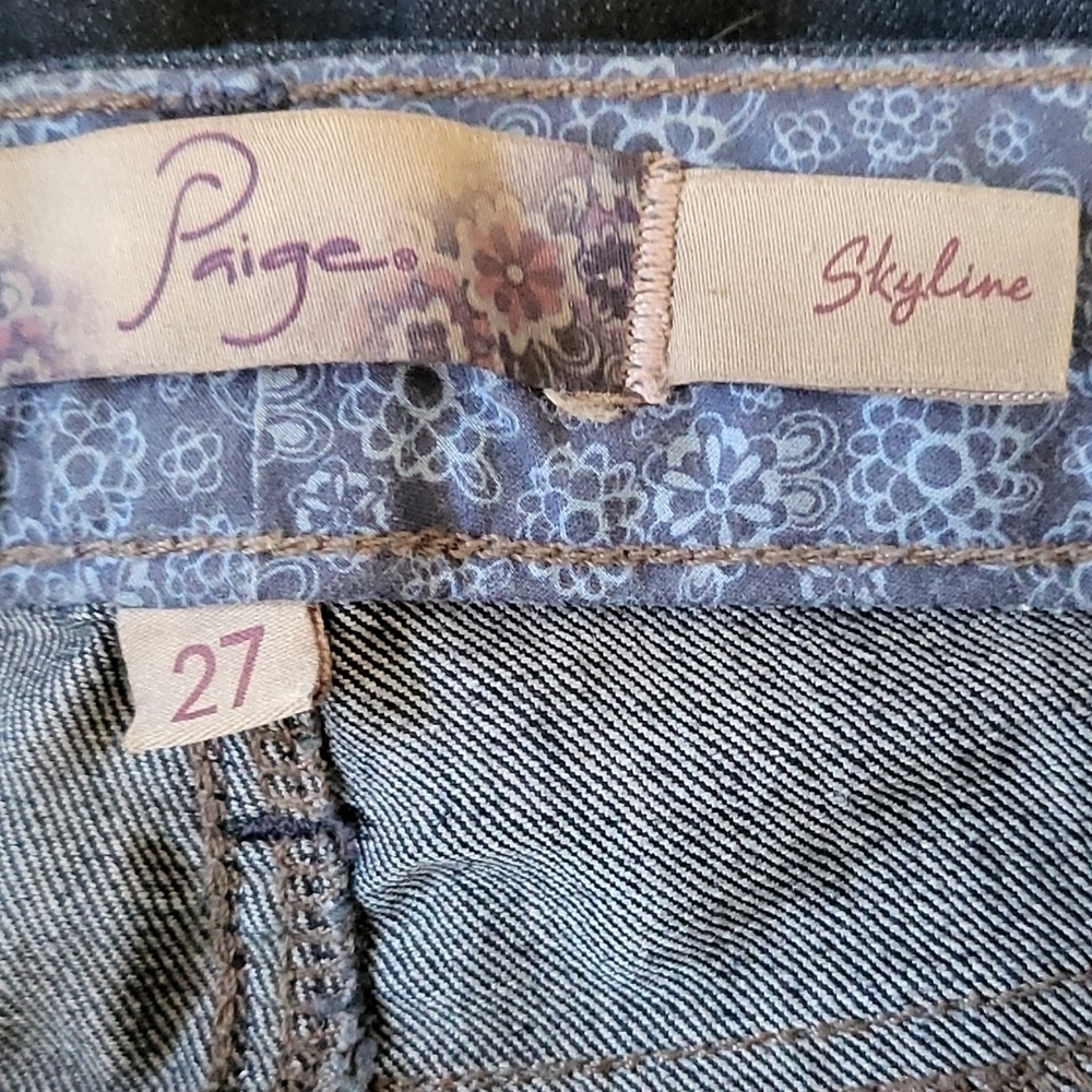 PAIGE Skyline dark wash skinny jeans - Picture 9 of 12